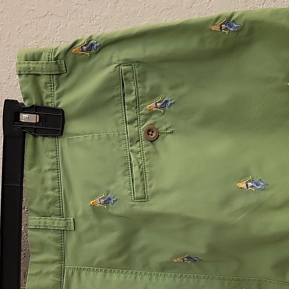 J. Crew Flat Front Shorts - Green - 33w - Picture 11 of 13